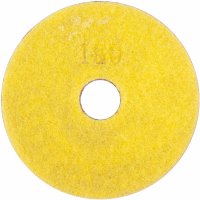 (image for) 100mm Diamond Wet Polishing Pad 150 Grit Yellow