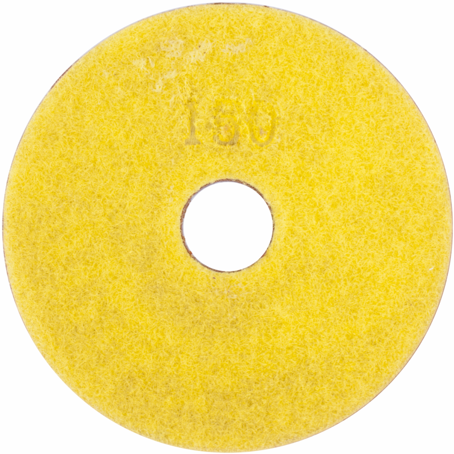 (image for) 100mm Diamond Wet Polishing Pad 150 Grit Yellow
