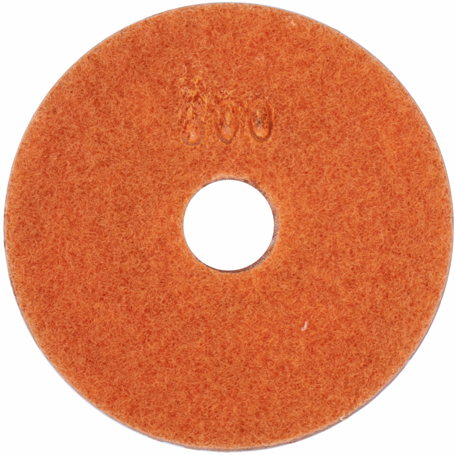 (image for) 100mm Diamond Wet Polishing Pad 300 Grit Orange