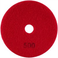 100mm Diamond Wet Polishing Pad 500 Grit Red (image for) 100mm Diamond Wet Polishing Pad 500 Grit Red
