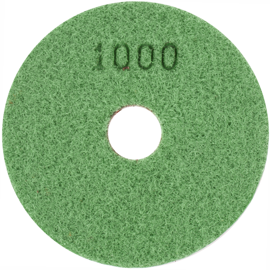 (image for) 100mm Diamond Wet Polishing Pad 1000 Grit Dark Green