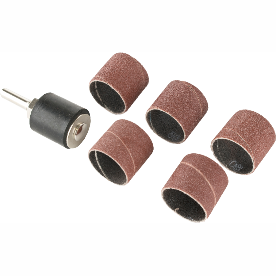 (image for) Drum Sander 25.4mm Diam. 6mm Shaft With 5/pk Sanding Sleeves