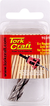 (image for) Replacement Drill Bits 10g X 5pc For Decking Tool Tcdt010-01