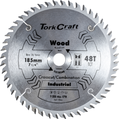 (image for) Blade Tct Euro Tip 185 X 48t 20/16mm Profesional