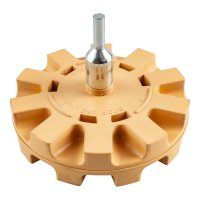 Rubber Eraser Wheel Serrated 100mm X 6mm Spindle (image for) Rubber Eraser Wheel Serrated 100mm X 6mm Spindle