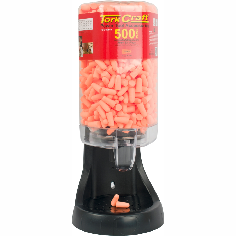 (image for) Ear Plug Dispenser C/w 500 Pairs Of Ear Plugs
