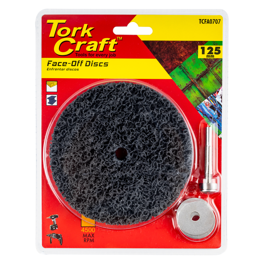(image for) Face Off Disc And Arbor 125mm Carded For Drill