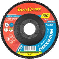 Flap Disc Zirconium 115mm 120 Grit Flat (image for) Flap Disc Zirconium 115mm 120 Grit Flat