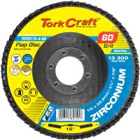 Flap Disc Zirconium 115mm 60grit Angled (image for) Flap Disc Zirconium 115mm 60grit Angled