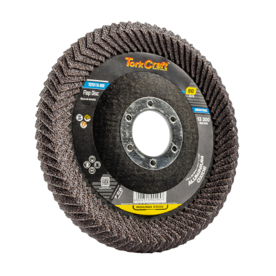 (image for) Flap Disc Round Edge A/o 115mm 80 Grit Flat