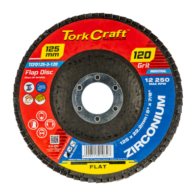 (image for) Flap Disc Zirconium 125mm 120 Grit Flat