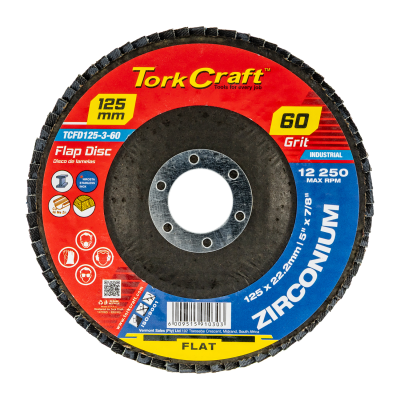 (image for) Flap Disc Zirconium 125mm 60 Grit Flat