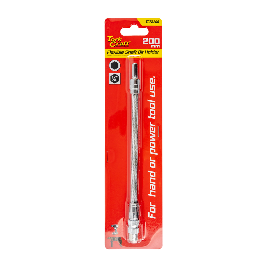 (image for) Flexible Shaft Hex 1/4 F/m 200mm Length For Screwdriver Bits