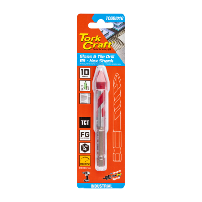 (image for) Glass & Tile Drill 10mm Hex Shank Industrial