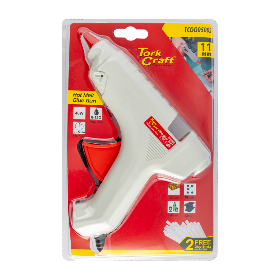(image for) Glue Gun 40w 220v 11mm 8-12g F/rate 5 Min. Pre-heat