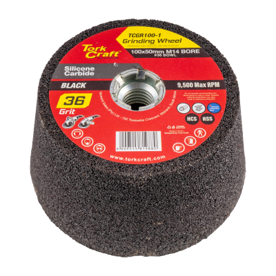 (image for) Grinding Wheel 100x50mm M14 Bore - #36 Bowl - Angle Grinder