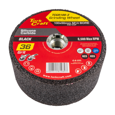 (image for) Grinding Wheel 100x50mm M14 Bore - #36cup - Angle Grinder
