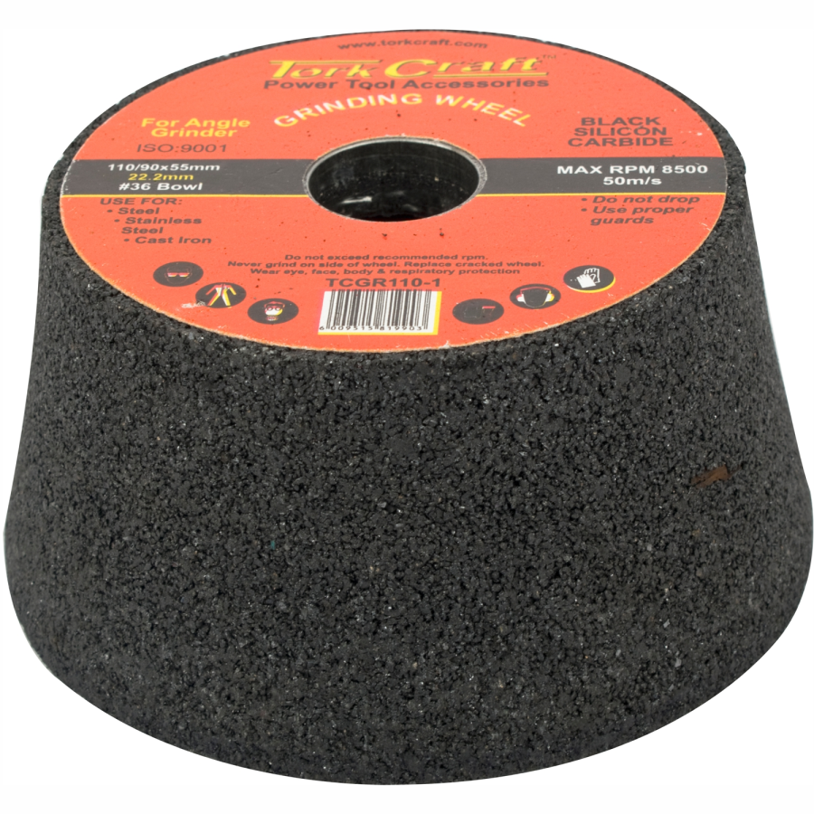 (image for) Grinding Wheel 110x58mm M22 Bore - Bowl#36 - Angle Grinder