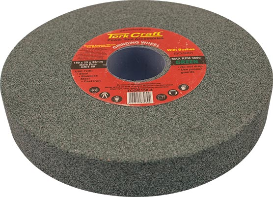 (image for) Grinding Wheel 150x25x32mm Bore Fine 60gr W/bushes For B/g Green