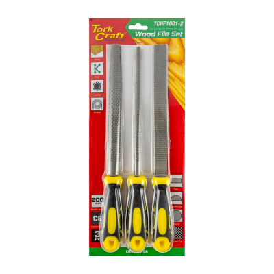 (image for) File Set 3pc Flat/half Round/round Wood Rasps