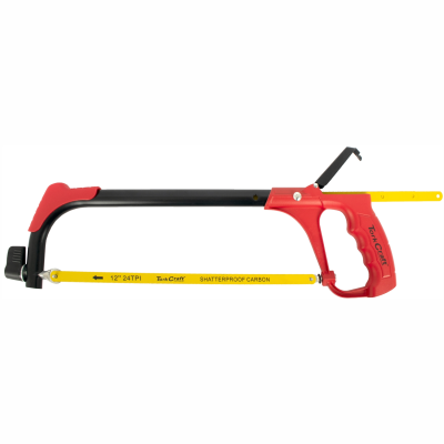 (image for) Aluminum Alloy Hacksaw Frame 300mm C/w 1 + 3 Free Blades Tork Craft