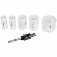 (image for) Hole Saw Set 6pce Bi-metal (22/25/32/35/51mm & 3/8 Hex Mandrel)