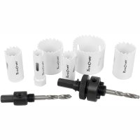 (image for) Holesaw Set 9pc In Alum Case Bi-metal 16 20 25 32 40 51mm