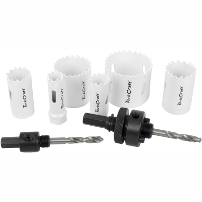 (image for) Holesaw Set 9pc In Alum Case Bi-metal 16 20 25 32 40 51mm
