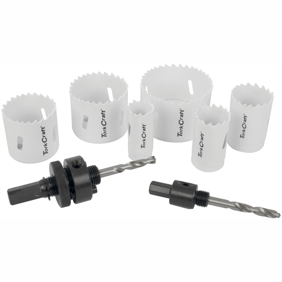 (image for) Holesaw Set 9pc In Case Bi-metal 22 29 35 44 51 64mm