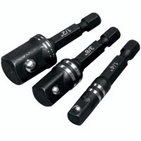 Impact Socket Adaptor 3pc Set 1/4' 3/8' 1/2' (image for) Impact Socket Adaptor 3pc Set 1/4' 3/8' 1/2'