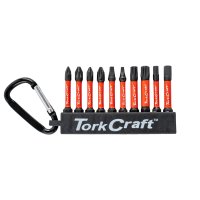(image for) Impact Power Bit Set 10pc 50mm Pz Ph Sq Torx Hex