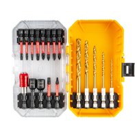 (image for) Tork Craft Impact Bit Set 18pc With Bit Holder Nut Drivers And HSS Drill Bits