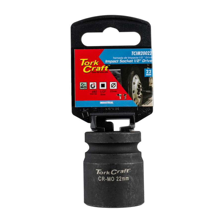 (image for) 22mm 1/2' Drive 6pt Impact Socket