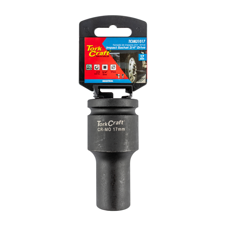 (image for) 17mm 3/4' Drive 6pt Deep Impact Socket