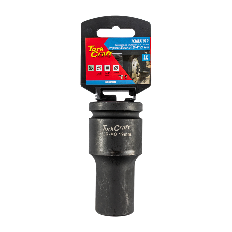(image for) 19mm 3/4' Drive 6pt Deep Impact Socket