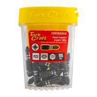 Impact Pozi.2 X 25mm Insert Bit 15pc Tic Tac Case Pz2 (image for) Impact Pozi.2 X 25mm Insert Bit 15pc Tic Tac Case Pz2