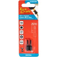 (image for) Torx Tx 8 Impact Insert Bit 25mm 2pc Carded