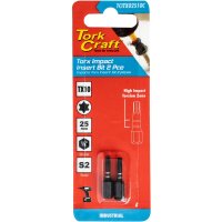 (image for) Torx Tx 10 Impact Insert Bit 25mm 2pc Carded