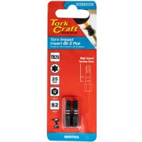 (image for) Torx Tx 25 Impact Insert Bit 25mm 2pc Carded