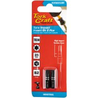 (image for) Torx Tx 30 Impact Insert Bit 25mm 2pc Carded