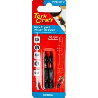 Torx Tx 5 Impact Power Bit 50mm 2pc Carded (image for) Torx Tx 5 Impact Power Bit 50mm 2pc Carded