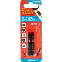 Torx Tx 8 Impact Power Bit 50mm 2pc Carded (image for) Torx Tx 8 Impact Power Bit 50mm 2pc Carded