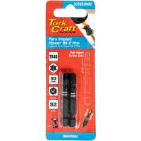 (image for) Torx Tx 40 Impact Power Bit 50mm 2pc Carded