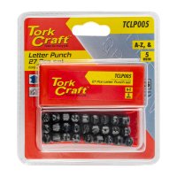 Letter Punch Set 5mm (a-z) Capital Black Finish (image for) Letter Punch Set 5mm (a-z) Capital Black Finish