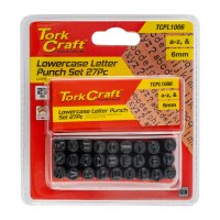Letter Punch Set 6mm (a-z) Capital Black Finish (image for) Letter Punch Set 6mm (a-z) Capital Black Finish