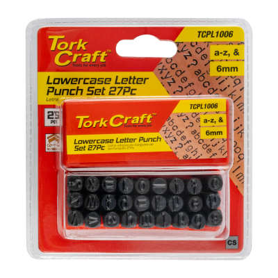 (image for) Letter Punch Set 6mm (a-z) Capital Black Finish