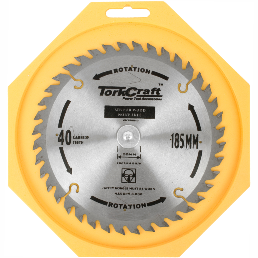 (image for) Blade Tct Noise Free 185x40t 20-16mm