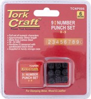 Number Punch Set 6mm (0-9mm) Black Finish (image for) Number Punch Set 6mm (0-9mm) Black Finish