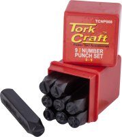 Number Punch Set 8mm (0-9mm) Black Finish (image for) Number Punch Set 8mm (0-9mm) Black Finish