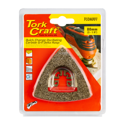 (image for) Tork Craft TCOA001 Quick Change Carbide Grit Delta Rasp 80mm